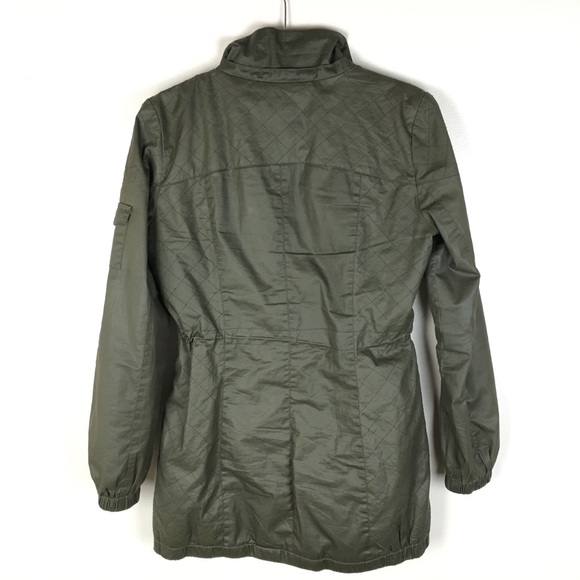 BNCI Blanc Noir Olive Quilted Utility Jacket - Picture 3 of 8
